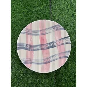 Vintage Stetson “Scots Clan” Pink & Charcoal Plaid Bowl – 8.75"